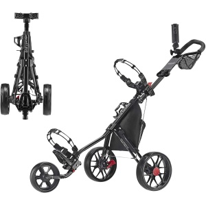 Caddytek CaddyLite 11.5 V3 3 Wheel Golf Push Cart - SuperLite Deluxe