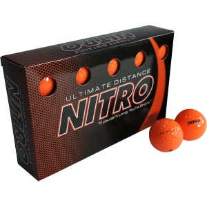 Long Distance High-Durability Golf Balls (15PK) All Levels-Nitro Ultimate