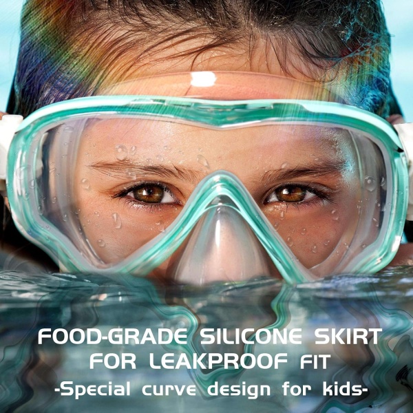 Seago Kids Swim Goggles Snorkel Diving Mask for Youth(5-15) - Image 3