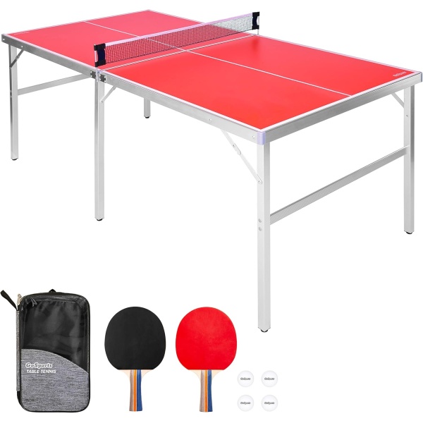 GoSports Mid-Size Table Tennis Game Set - Indoor/Outdoor Portable Table Tennis