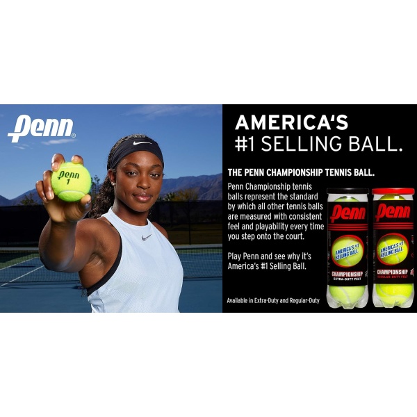 Penn Championship Tennis Balls - Extra Duty Felt Pressurized Tennis Balls - Image 4