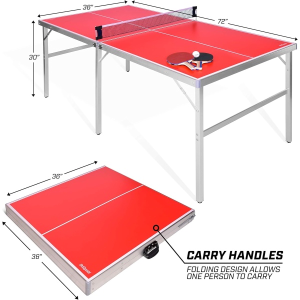 GoSports Mid-Size Table Tennis Game Set - Indoor/Outdoor Portable Table Tennis - Image 3