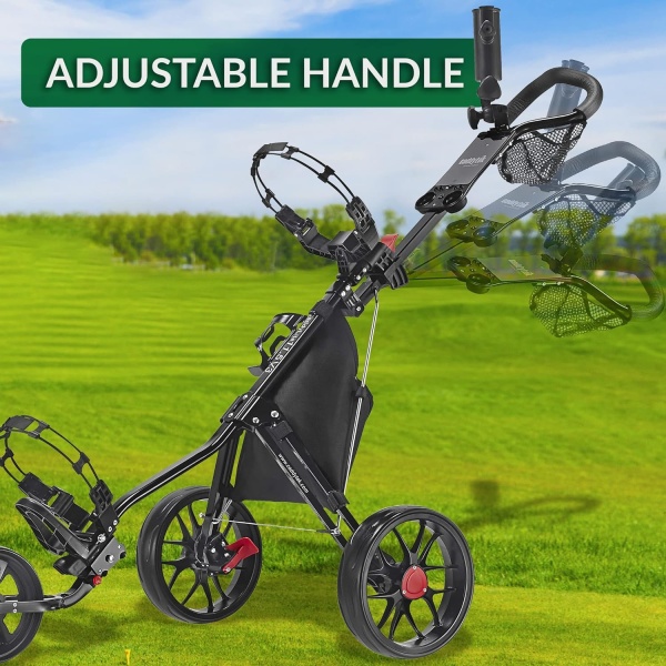 Caddytek CaddyLite 11.5 V3 3 Wheel Golf Push Cart - SuperLite Deluxe - Image 6