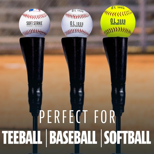 Franklin Sports Portable Batting Tee - Industrial Grade Adjustable Baseball - Image 3