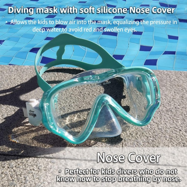 Seago Kids Swim Goggles Snorkel Diving Mask for Youth(5-15) - Image 6