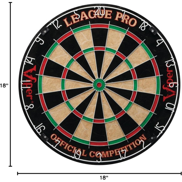 Viper League Pro Regulation Bristle Steel Tip Dartboard Starter Set - Image 14