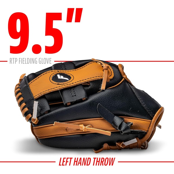 Franklin Sports Kids Baseball Gloves - RTP Youth Teeball Glove + Ball Set - Image 3