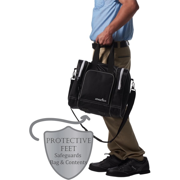 Athletico Bowling Bag for Single Ball - Single Ball Tote Bag With Padded Ball - Image 8