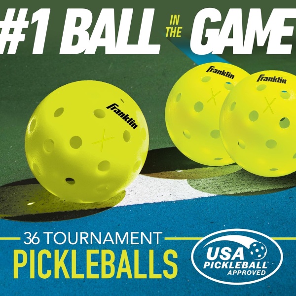 Franklin Sports Outdoor Pickleballs - X-40 Pickleball Balls - USA Pickleball - Image 9