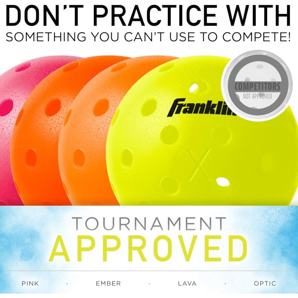 Franklin Sports Outdoor Pickleballs - X-40 Pickleball Balls - USA Pickleball - Image 8