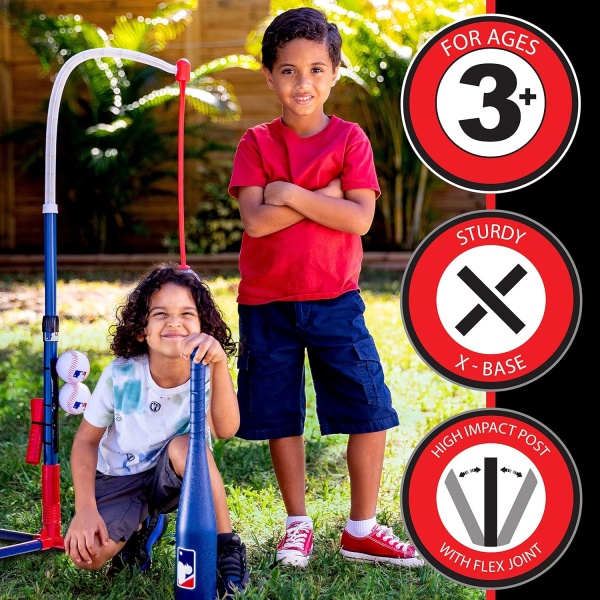 Franklin Sports Grow-with-Me Kids Baseball Batting Tee + Stand Set for Youth - Image 6