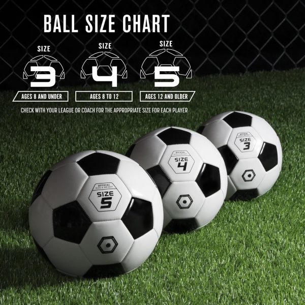 GoSports Classic Black and White Soccer Ball with Premium Pump - Image 6