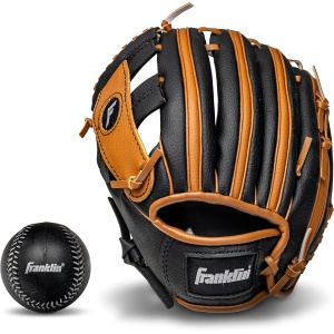 Franklin Sports Kids Baseball Gloves - RTP Youth Teeball Glove + Ball Set