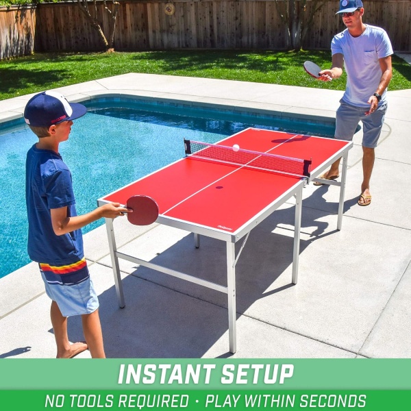 GoSports Mid-Size Table Tennis Game Set - Indoor/Outdoor Portable Table Tennis - Image 2