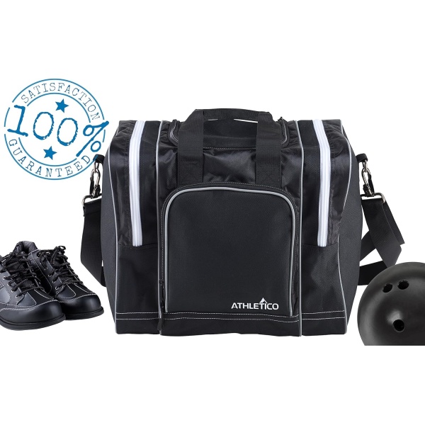 Athletico Bowling Bag for Single Ball - Single Ball Tote Bag With Padded Ball - Image 7