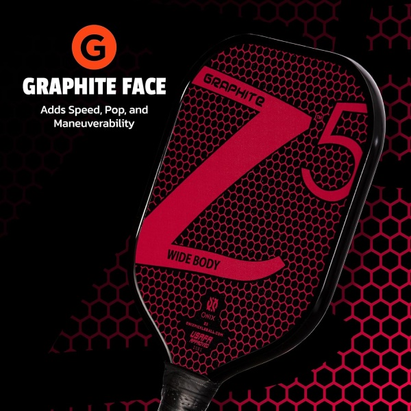 ONIX Graphite MOD Z5 Graphite Carbon Fiber Pickleball Paddles - Image 4