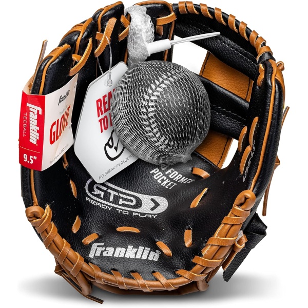 Franklin Sports Kids Baseball Gloves - RTP Youth Teeball Glove + Ball Set - Image 8