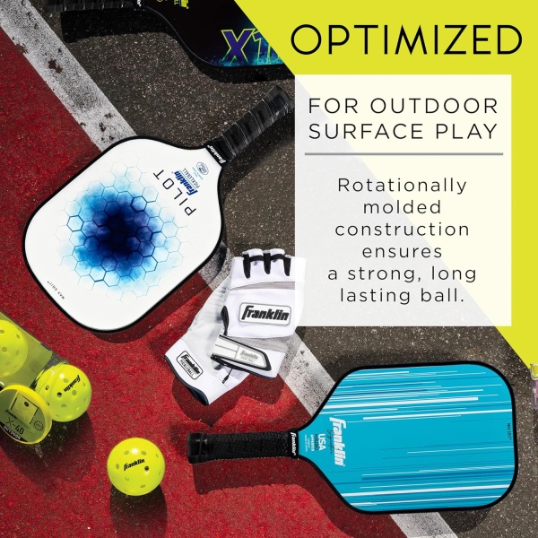 Franklin Sports Outdoor Pickleballs - X-40 Pickleball Balls - USA Pickleball - Image 5