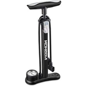 MOHEGIA Bike Floor Pump with Gauge,Air Bicycle Pump Inflator