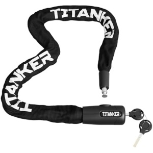 Titanker Bike Chain Lock with Keys, 3.3 Feet Security Heavy Duty Anti-Theft