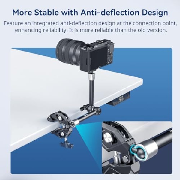 SMALLRIG Magic Arm Clamp Kit, Camera Mount Articulating Friction Arm - Image 4