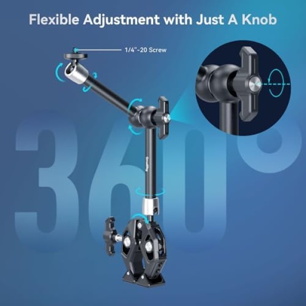 SMALLRIG Magic Arm Clamp Kit, Camera Mount Articulating Friction Arm - Image 6