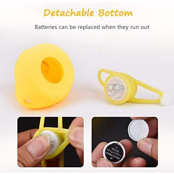NEKRASH Duck Bike Bell, Rubber Duck Bicycle Accessories with LED Light - Image 5