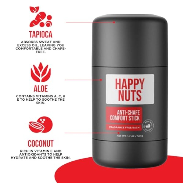 HAPPY NUTS Anti-Chafe Comfort Stick for Men: Ultimate Friction Defense - Image 4