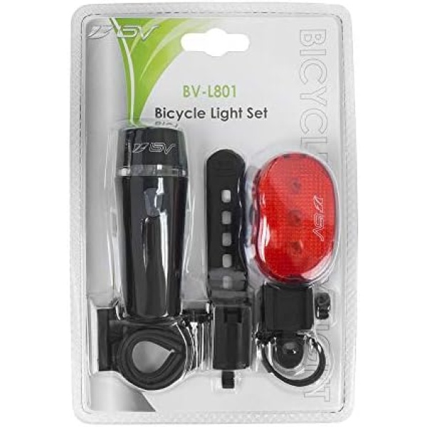 BV Bike Lights, Super Bright with 5 LED Bike Headlight & 3 LED Rear, Bike Lights - Image 7