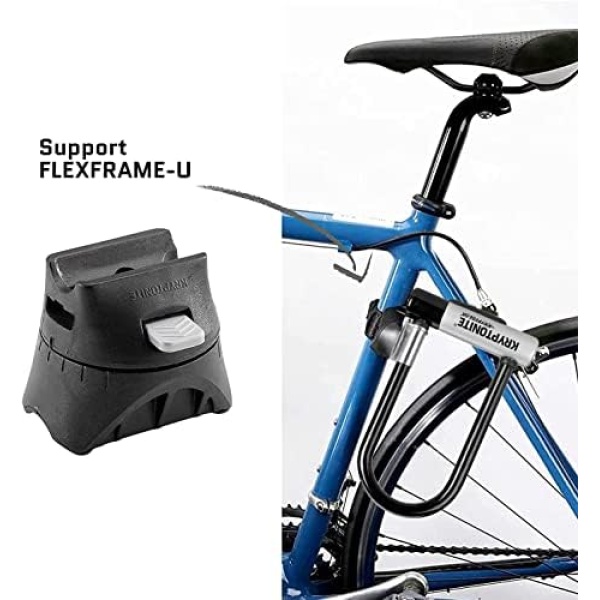 Kryptonite Kryptolok Standard Bike U-Lock with Cable, Heavy Duty Anti-Theft - Image 4