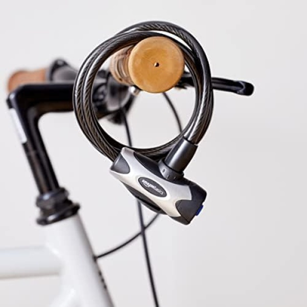Amazon Basics Bike Cable Lock, 6 Feet, Black - Image 4