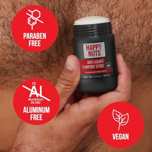 HAPPY NUTS Anti-Chafe Comfort Stick for Men: Ultimate Friction Defense - Image 6