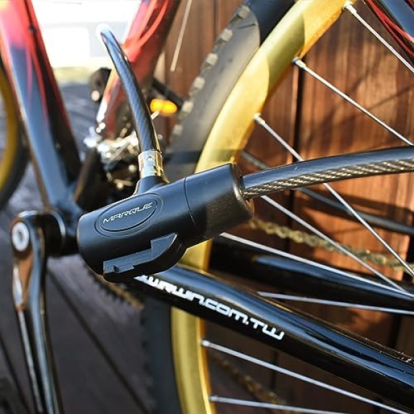 MARQUE Bike Lock with Key – 3/8” (4Ft, 7Ft, 15Ft, 25Ft) Straight Cable Locks - Image 7