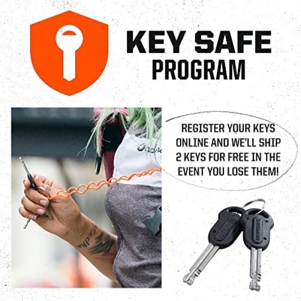 Kryptonite Kryptolok Standard Bike U-Lock with Cable, Heavy Duty Anti-Theft - Image 7