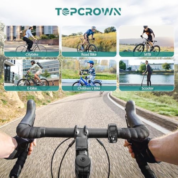 Bike Bell, Aluminum Alloy Bicycle Bells for Adults Kids Max 110 dB, Bike Horn - Image 7