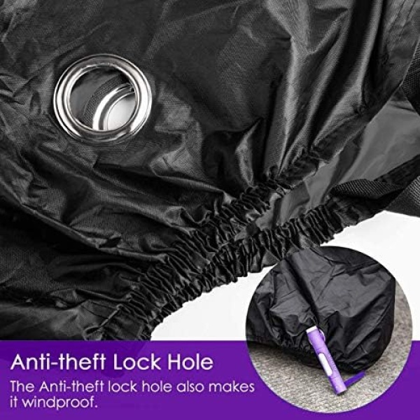 Indeed BUY Bike Cover for 1, 2 or 3 Bikes Waterproof Bicycle Cover Outdoor Bike - Image 6