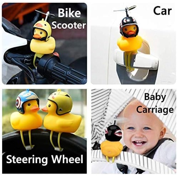 NEKRASH Duck Bike Bell, Rubber Duck Bicycle Accessories with LED Light - Image 7